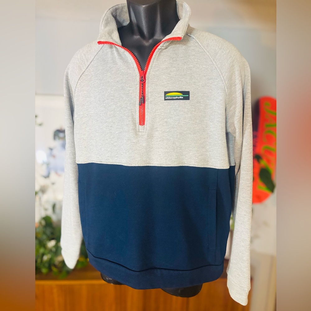 Chlorophylle-Men’s Half Zip Pullover – Colorblock – Like New – Size Small